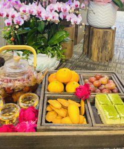 Set trà hoa hồng